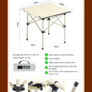 TanXianZhe Carbon Steel Essential Camping Table